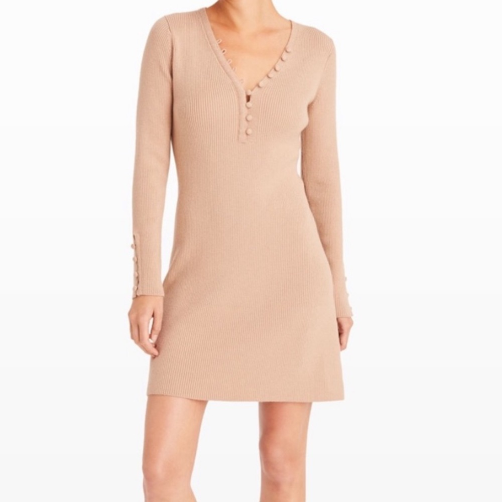 Club Monaco beige sweater dress S